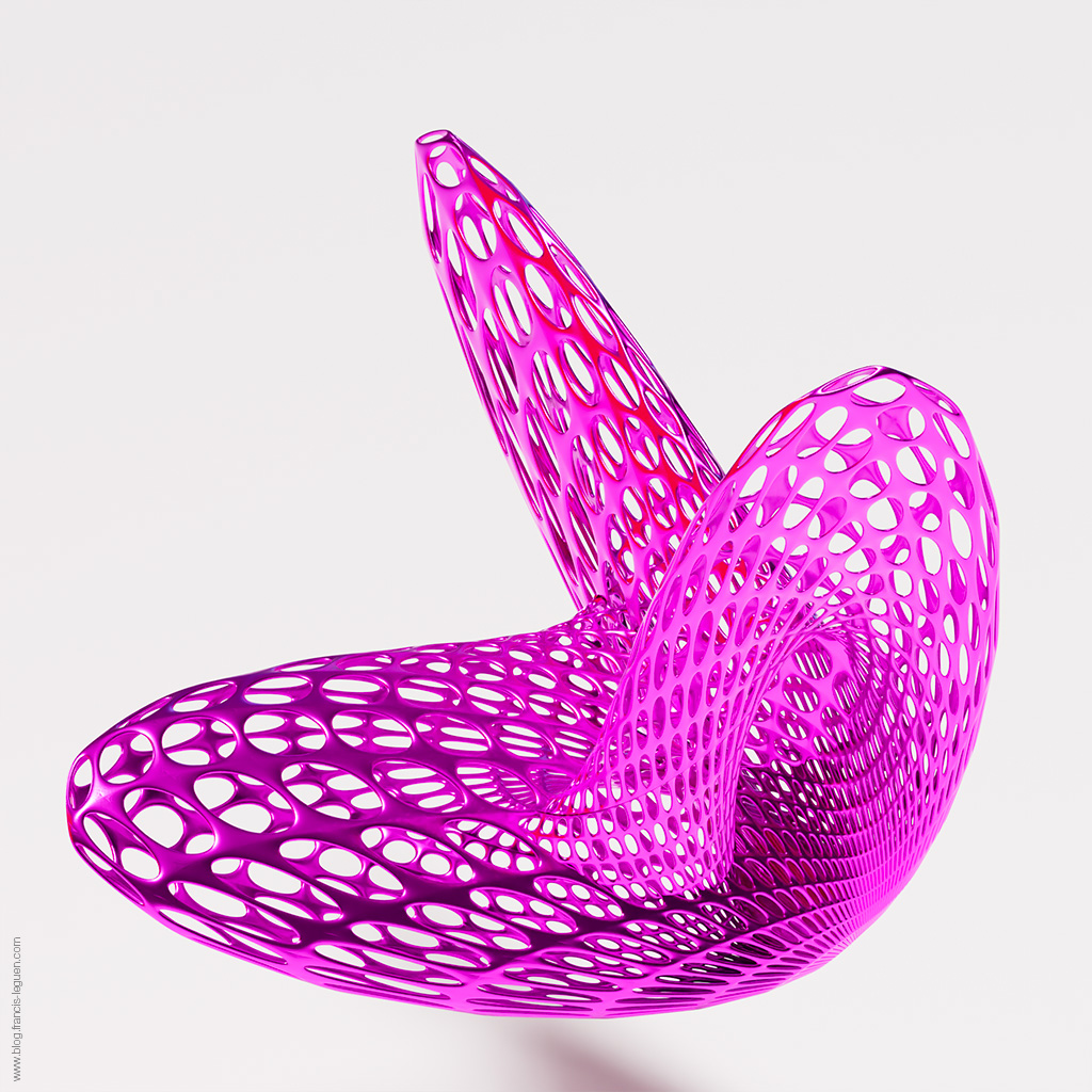 La surface de Boy - 3D - modèle, rendu, perspective