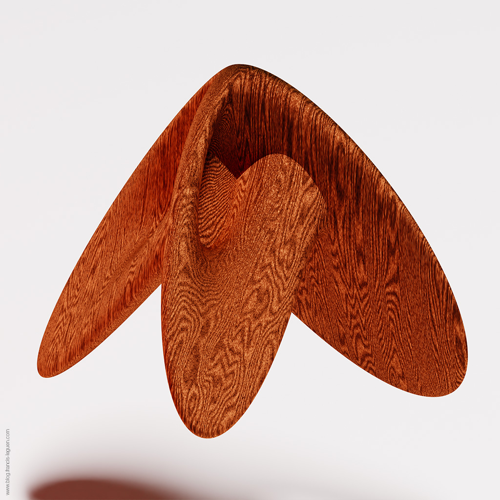 La surface de Boy - 3D - modèle, rendu, perspective