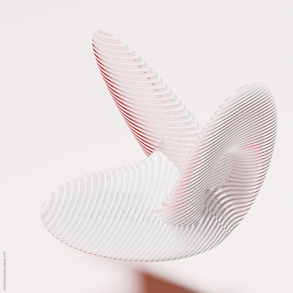 La surface de Boy - 3D - modèle, rendu, perspective