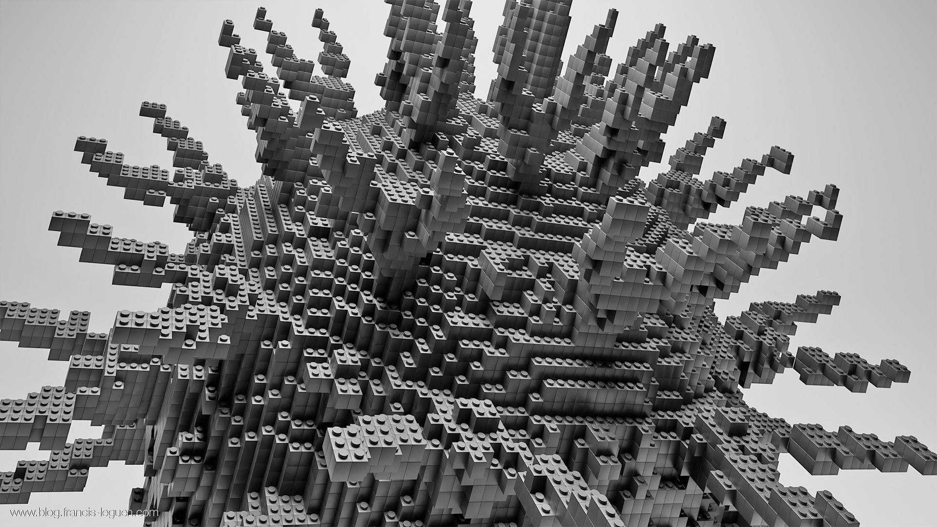 Tous Lego dans Blender - 3D - maillage, texture, rotation