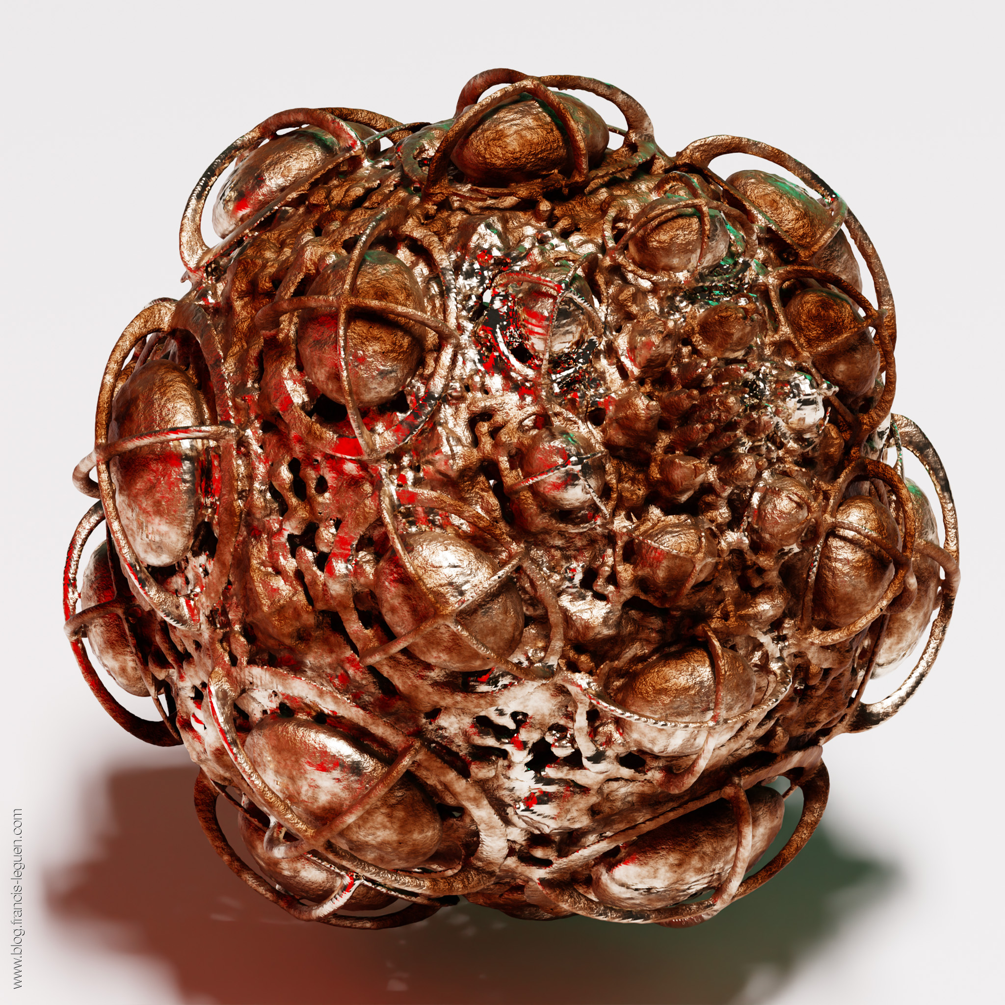 Exporter les fractales Incendia - 3D - maillage, lumière, surface