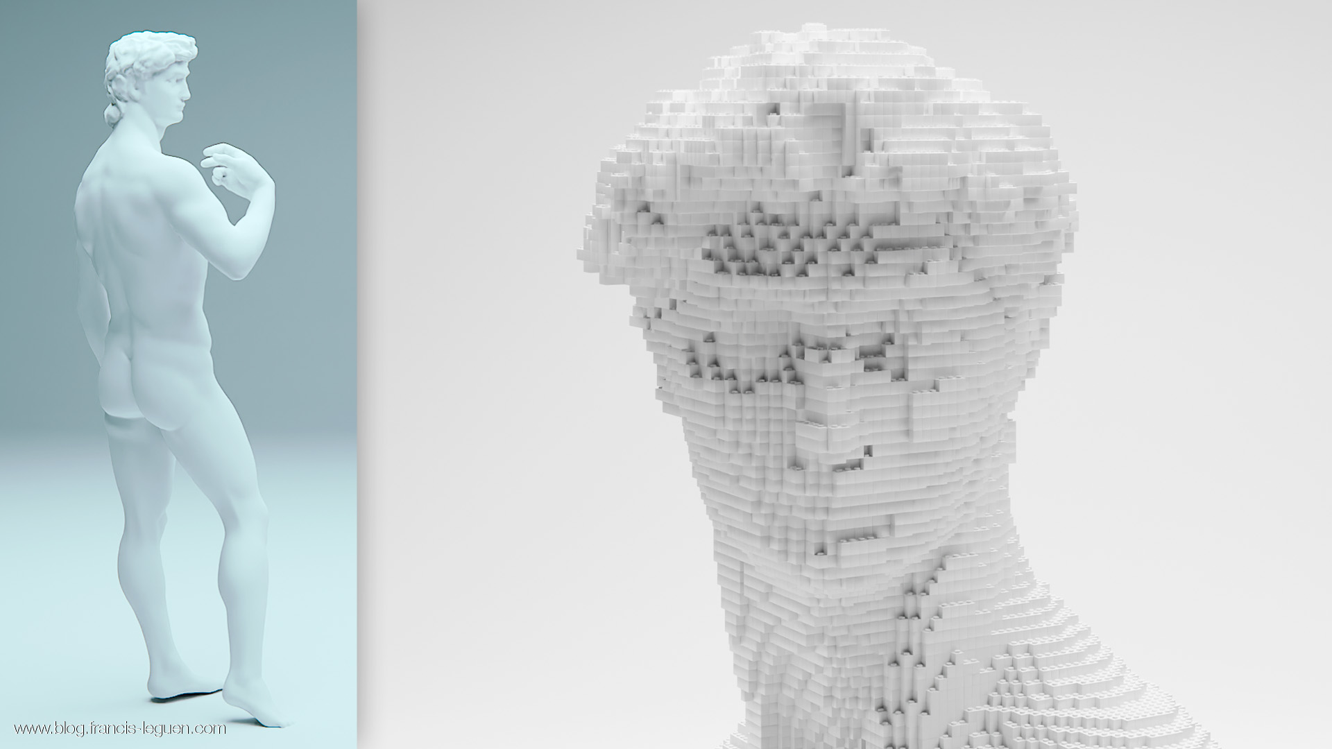 Tous Lego dans Blender - 3D - maillage, texture, rotation