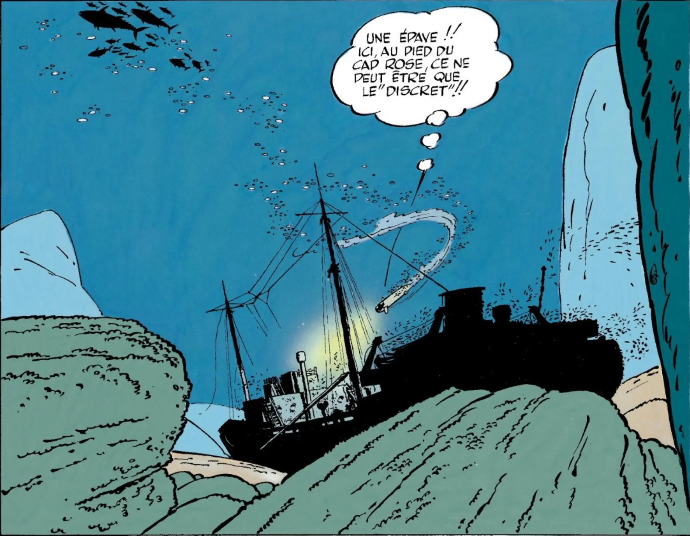 Plongée épave © Franquin