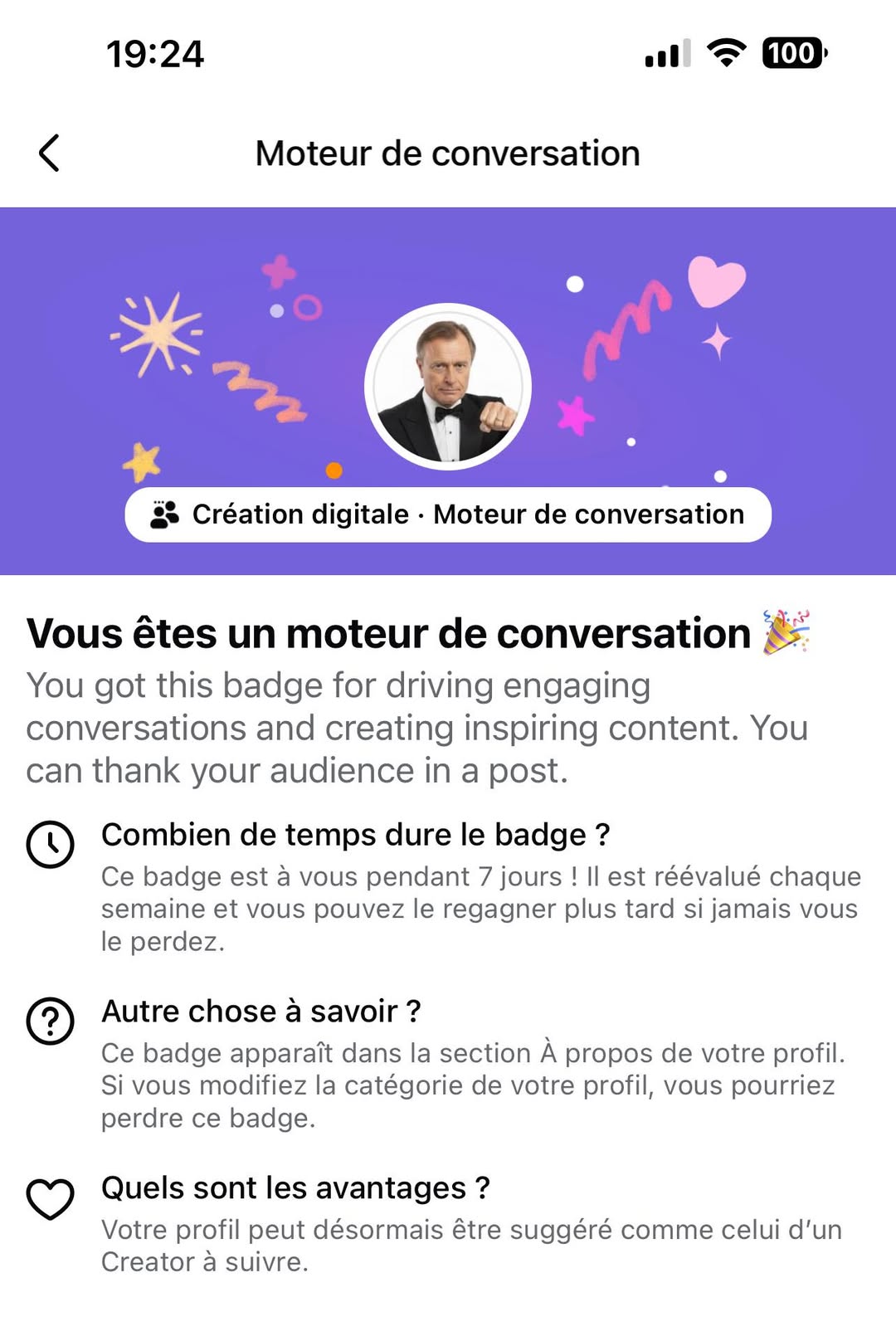 Badge Facebook - Choses vues