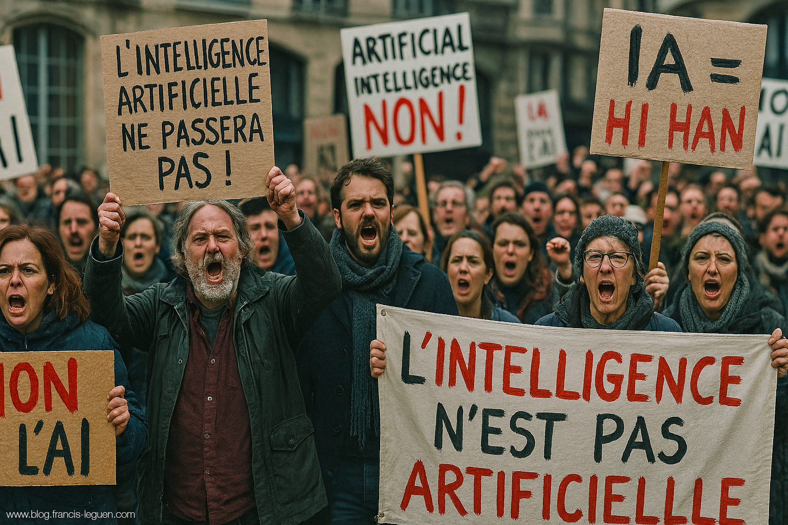 IA : Manif des AI haters
