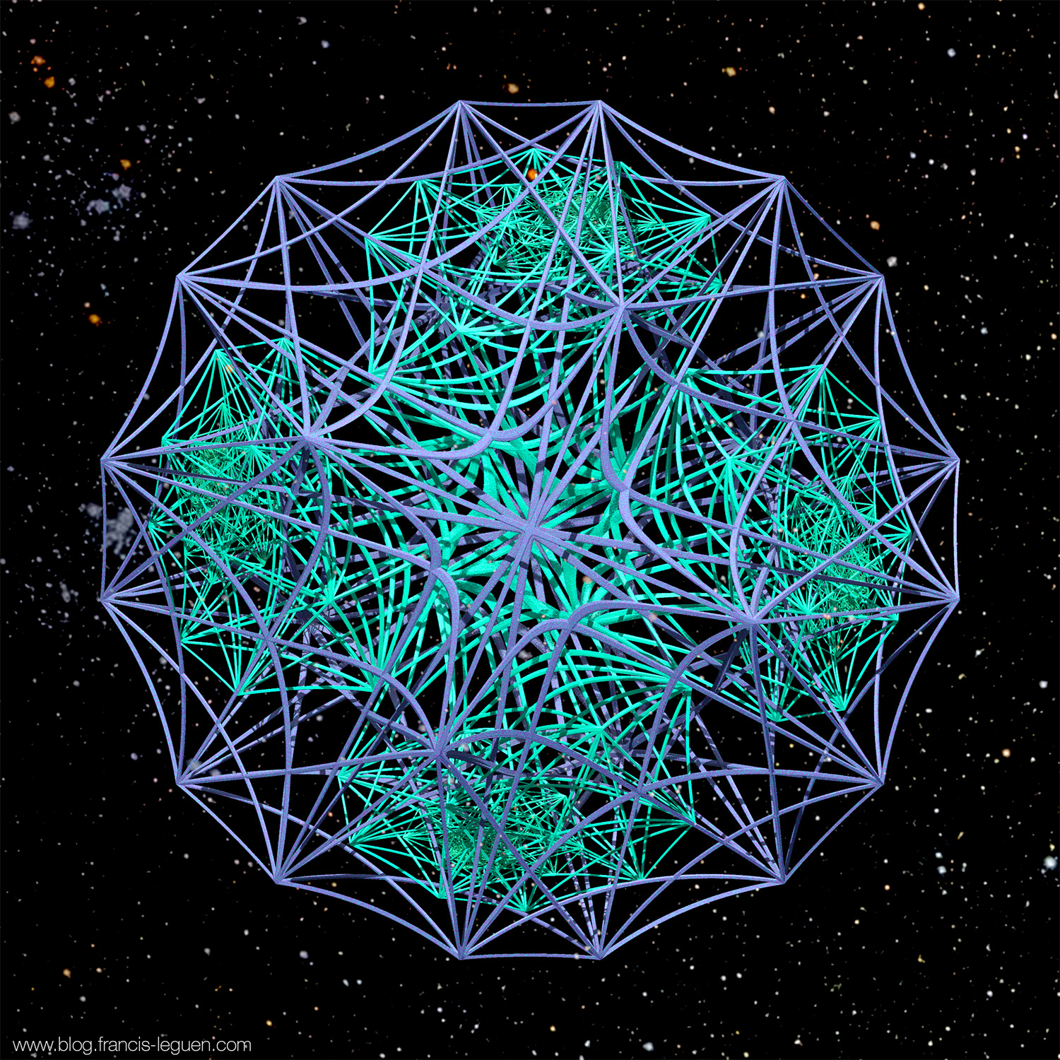 JWildfire : Les solides d'Archimède - organique, mandelbrot, mathématiques