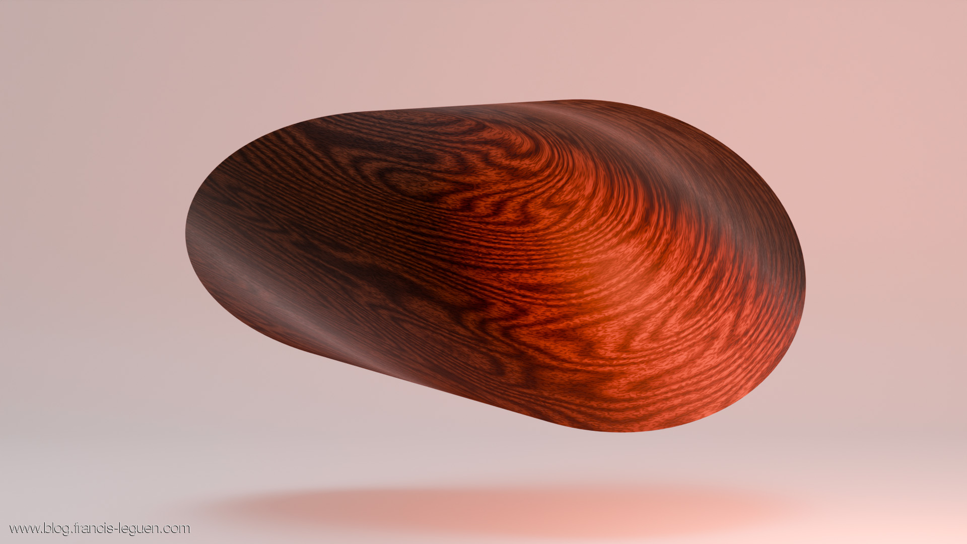 L'oloïde, un incroyable solide - lumière, surface, texture