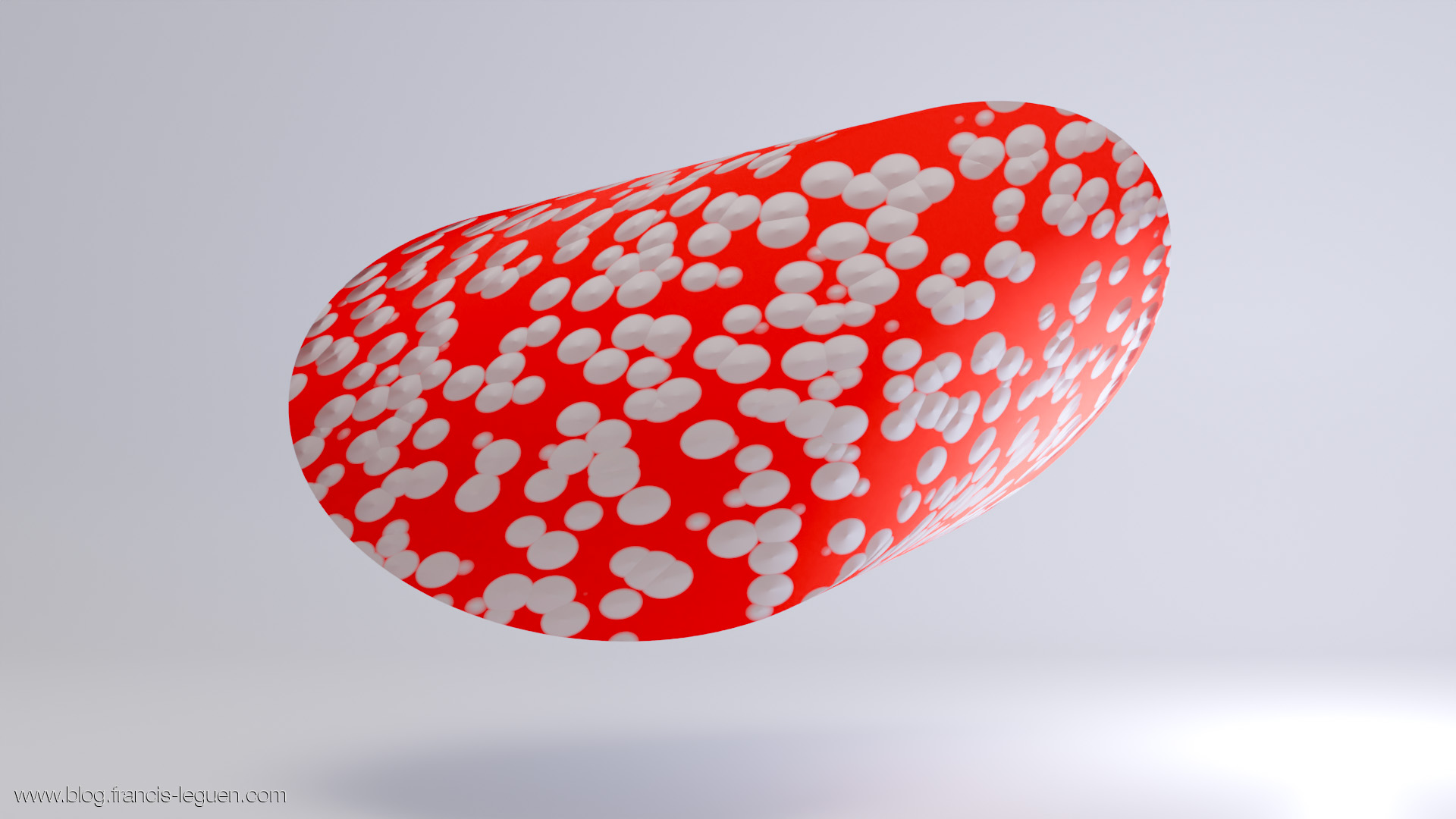 L'oloïde, un incroyable solide - lumière, surface, texture