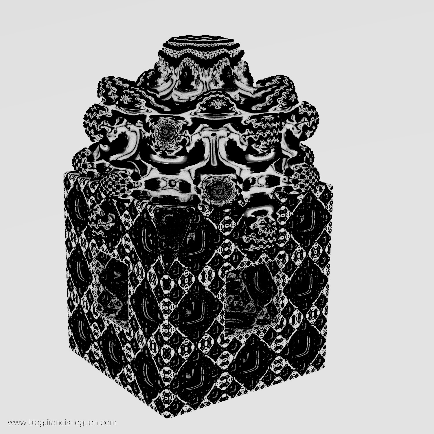 MandelBro3D : Des fractales multidimensionnelles dans JWildfire Swan - répétition, ensemble, mathématiques